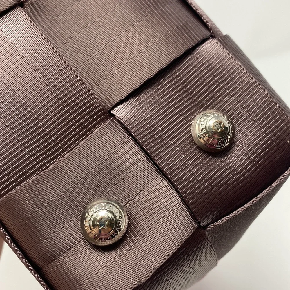Harveys seatbelt bag purse. Brown and pink. - Picture 9 of 9